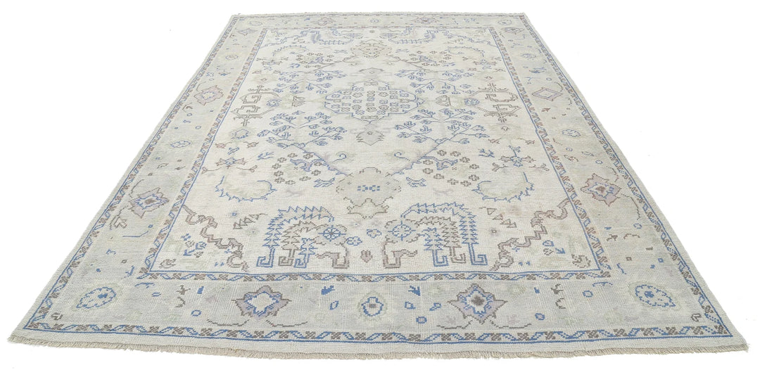 Turkish Oushak Rug 8' 1" x 11' 3" Hand-Knotted | No. AT63592
