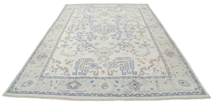 Turkish Oushak Rug 8' 1" x 11' 3" Hand-Knotted | No. AT63592