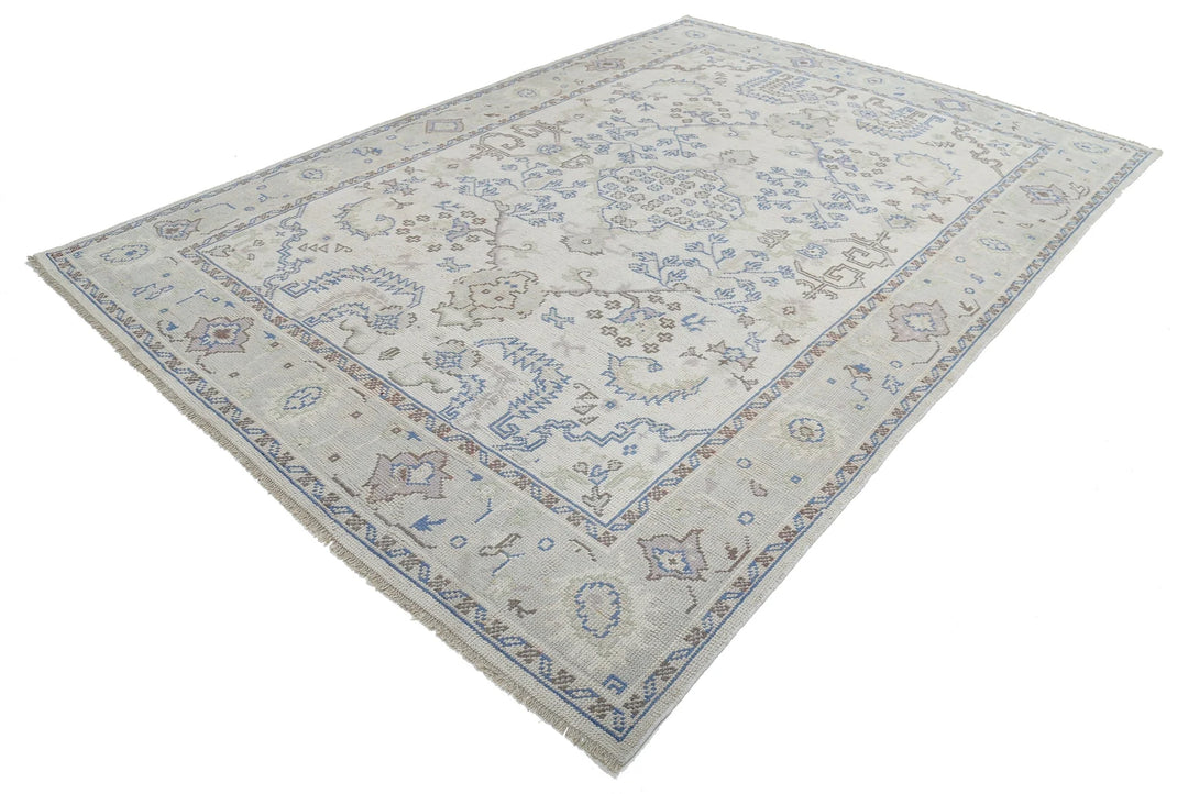 Turkish Oushak Rug 8' 1" x 11' 3" Hand-Knotted | No. AT63592