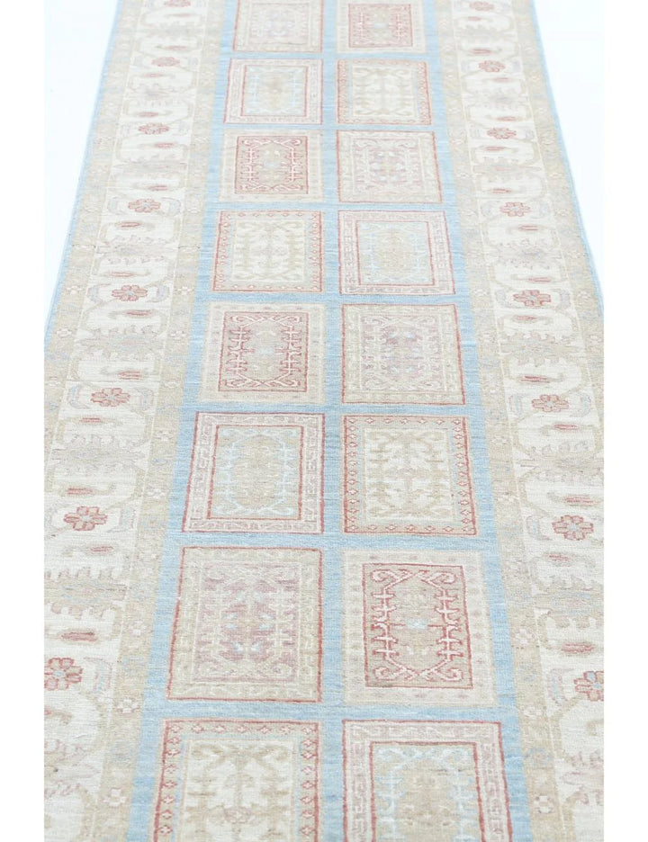 Afghan Bakhtiari Runner Rug 2' 7" x 10' 1" Hand-Knotted | No. AT63648