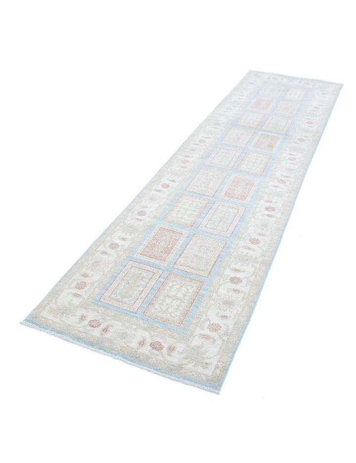 Afghan Bakhtiari Runner Rug 2' 7" x 10' 1" Hand-Knotted | No. AT63648