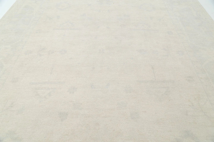Afghan Oushak Rug 10' 6" x 13' 11" Hand-Knotted | No. AT63862