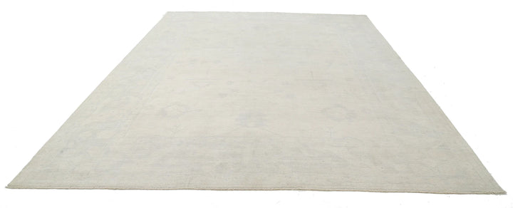 Afghan Oushak Rug 10' 6" x 13' 11" Hand-Knotted | No. AT63862