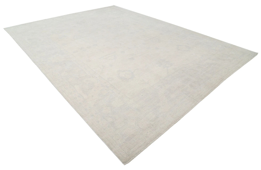 Afghan Oushak Rug 10' 6" x 13' 11" Hand-Knotted | No. AT63862
