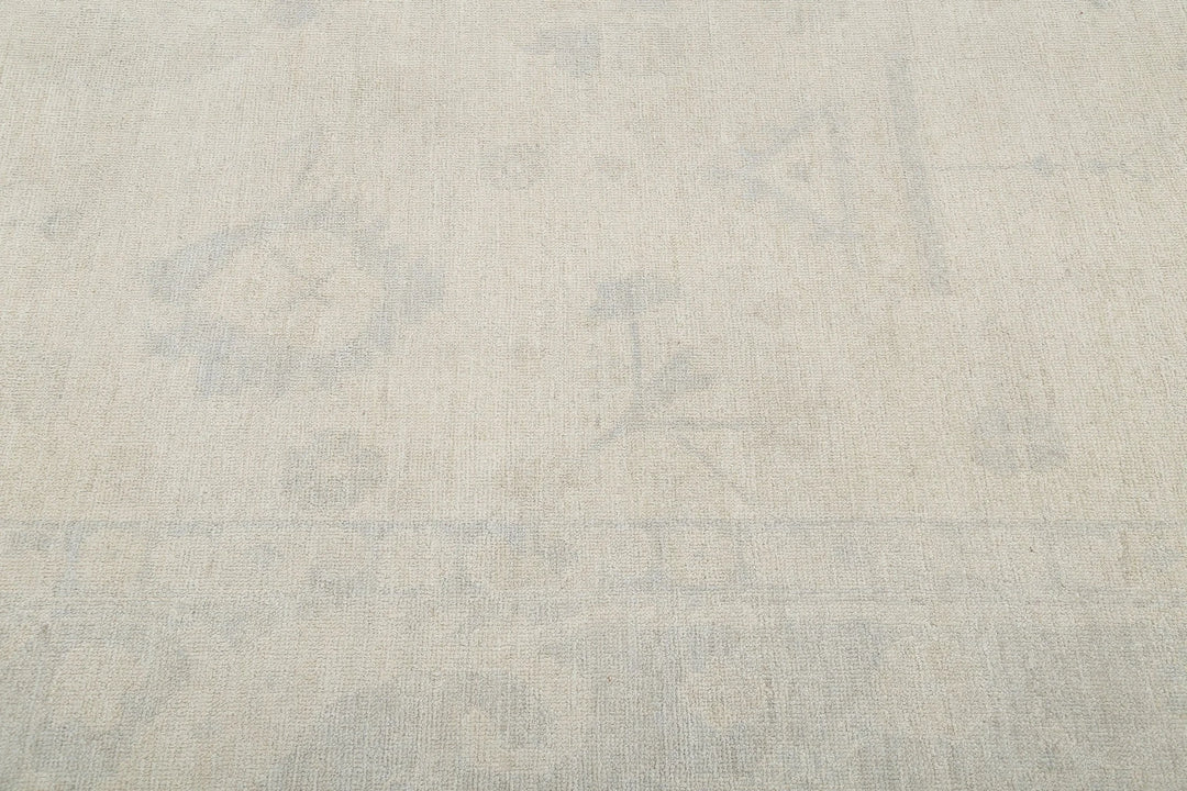 Afghan Oushak Rug 10' 6" x 13' 11" Hand-Knotted | No. AT63862