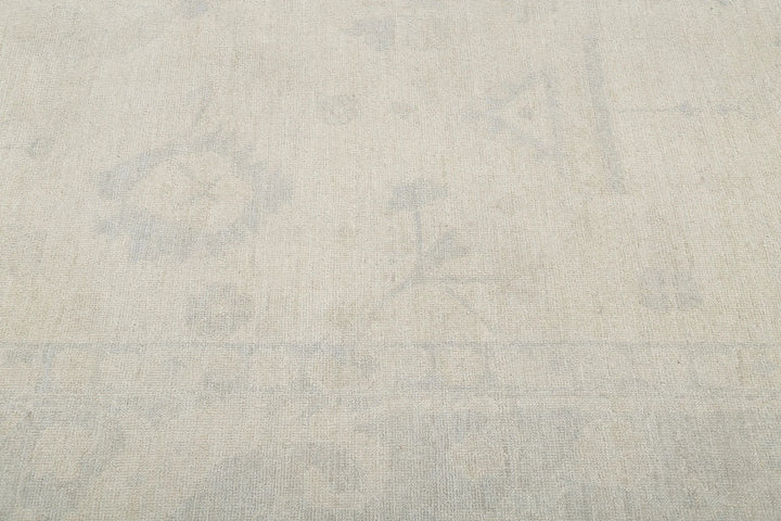 Afghan Oushak Rug 10' 6" x 13' 11" Hand-Knotted | No. AT63862