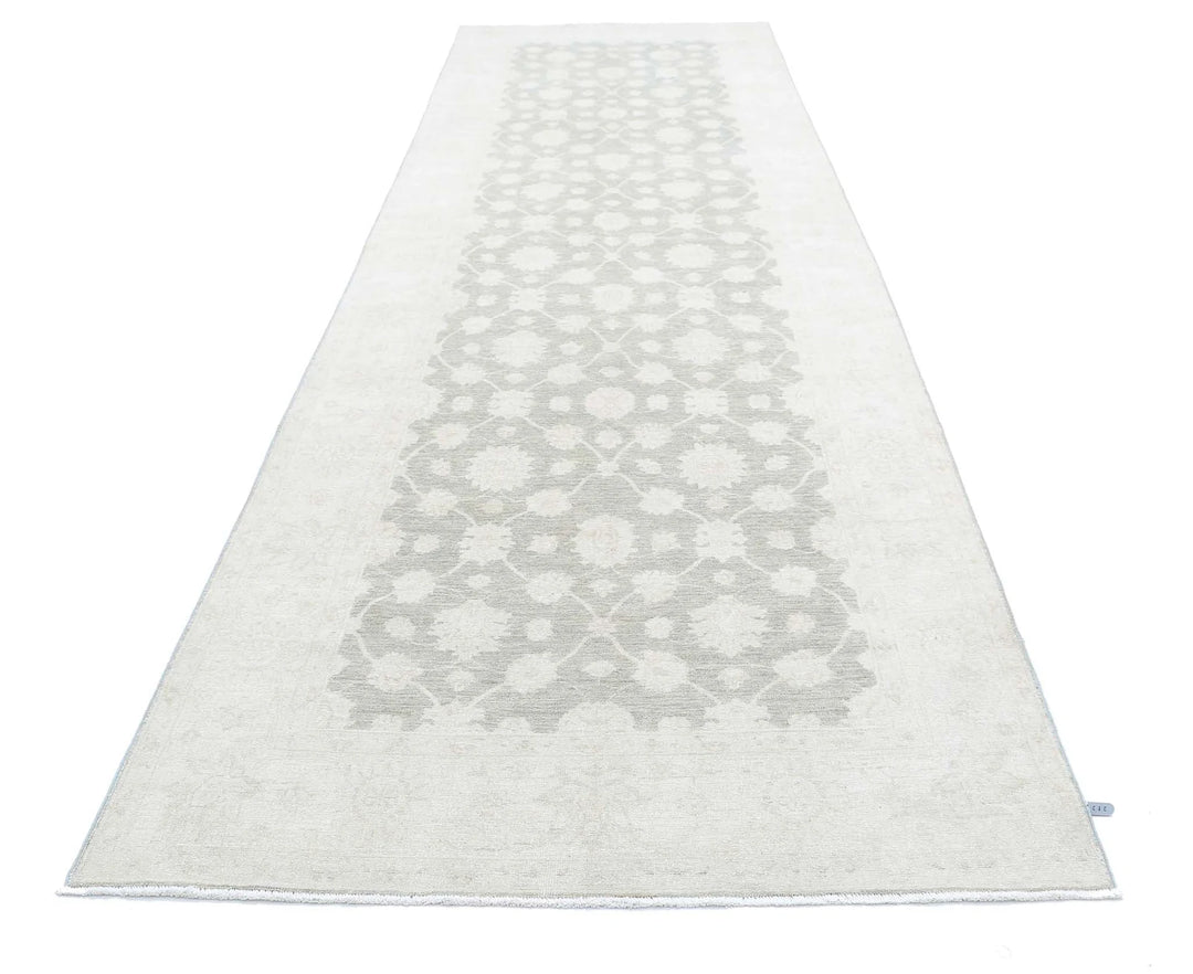 Afghan Serenity Runner Rug 4' 8" x 16' 3" Hand-Knotted | No. AT63876