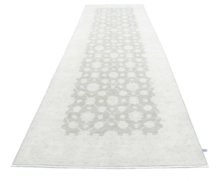 Afghan Serenity Runner Rug 4' 8" x 16' 3" Hand-Knotted | No. AT63876