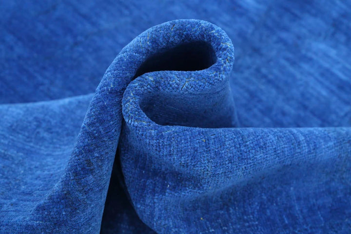 Blue Afghan Overdye Rug 5' 6" x 8' 0" Hand-Knotted | No. AT63943