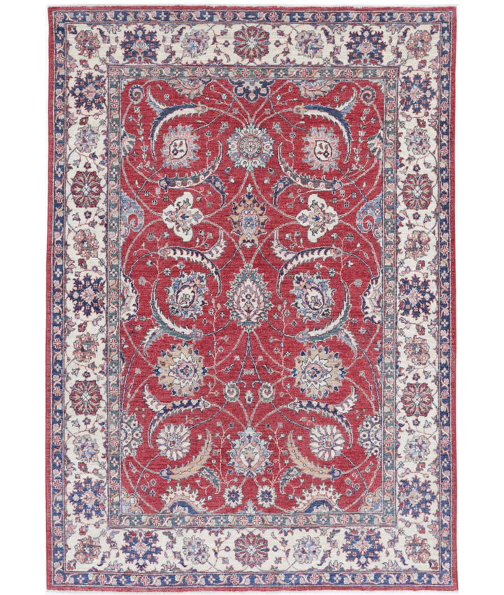 Afghan Ziegler Farhan Rug 5' 4" x 8' 0" Hand-Knotted | No. AT63954