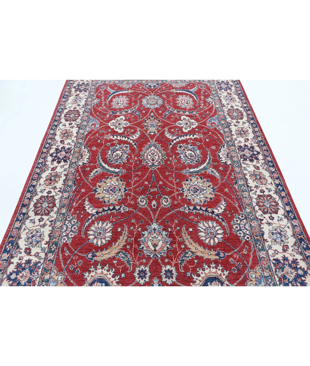 Afghan Ziegler Farhan Rug 5' 4" x 8' 0" Hand-Knotted | No. AT63954