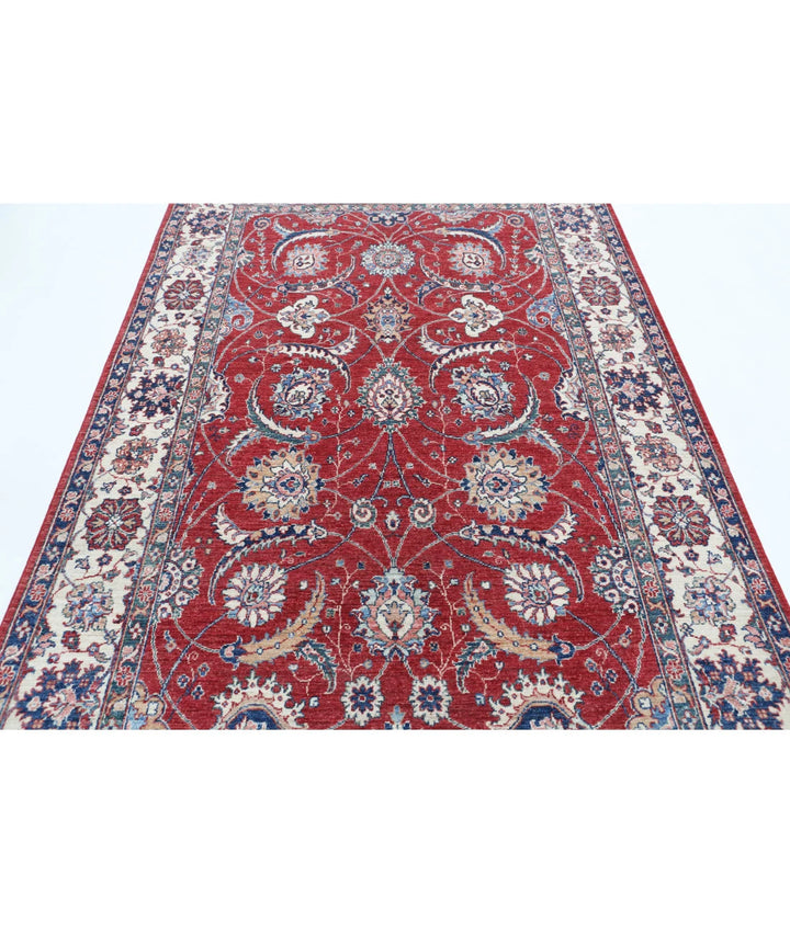 Afghan Ziegler Farhan Rug 5' 4" x 8' 0" Hand-Knotted | No. AT63954