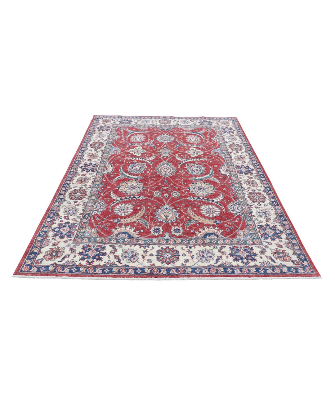 Afghan Ziegler Farhan Rug 5' 4" x 8' 0" Hand-Knotted | No. AT63954