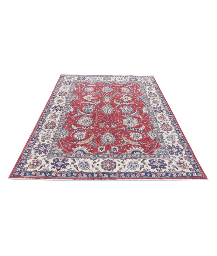 Afghan Ziegler Farhan Rug 5' 4" x 8' 0" Hand-Knotted | No. AT63954