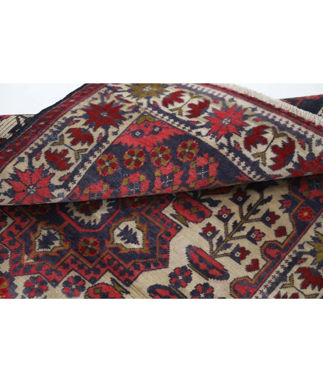 Afghan Khal Muhammadi Rug 2' 8" x 3' 10" Hand-Knotted | No. AT63963