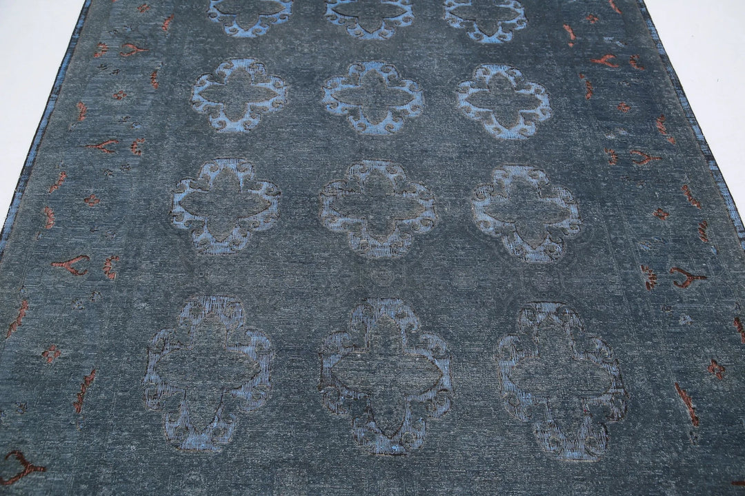 Afghan Oriental Rug 6' 1" x 8' 11" Hand-Knotted | No. AT64107