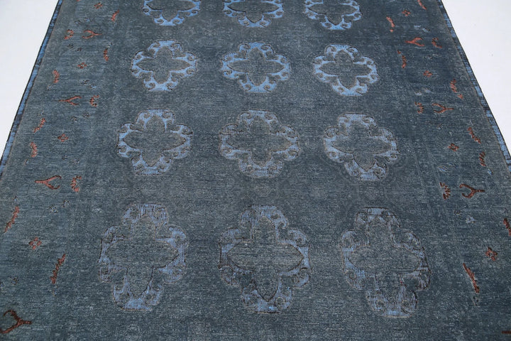Afghan Oriental Rug 6' 1" x 8' 11" Hand-Knotted | No. AT64107