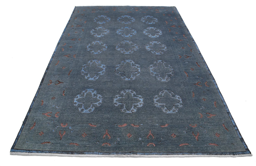 Afghan Oriental Rug 6' 1" x 8' 11" Hand-Knotted | No. AT64107
