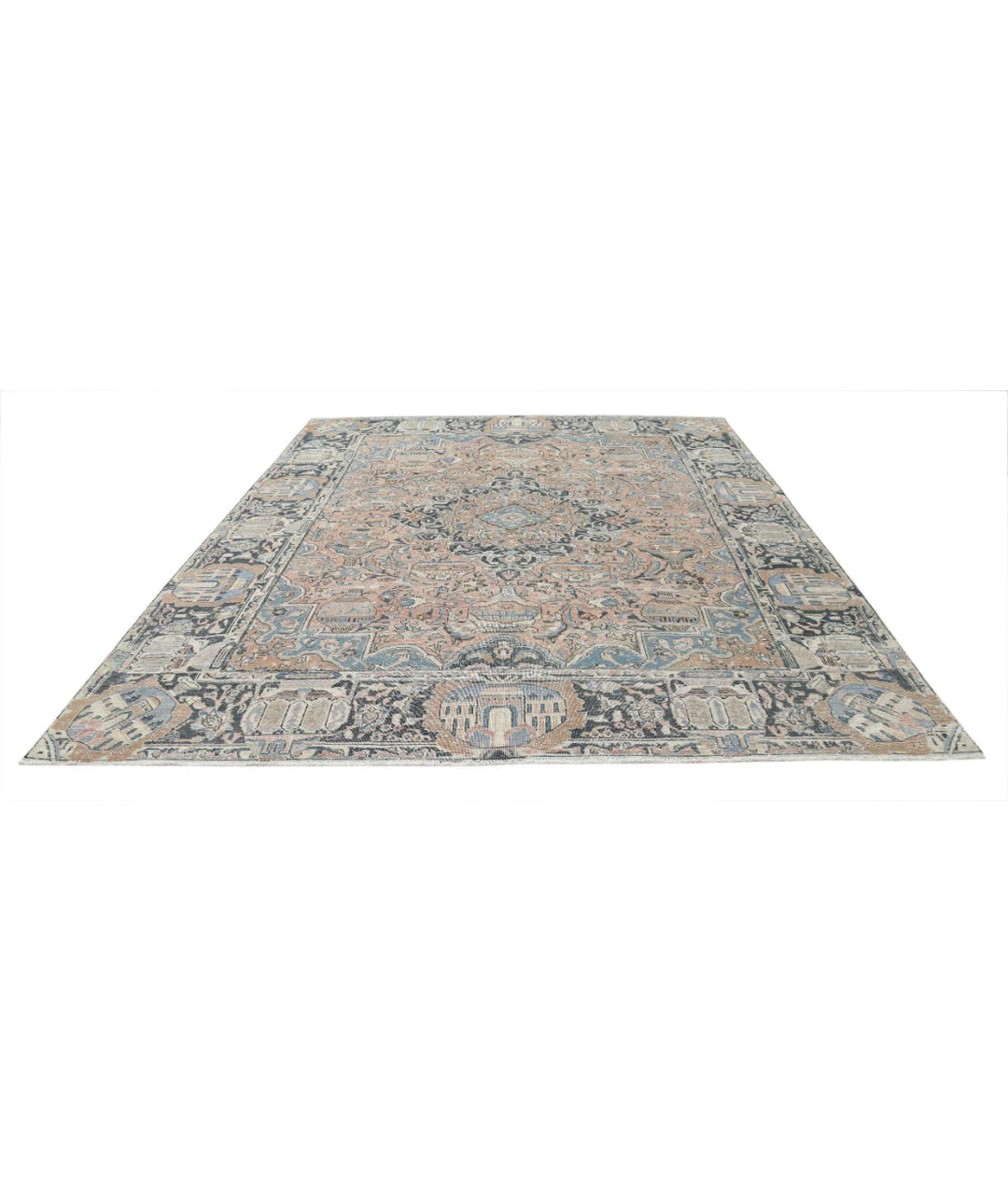 Persian Kashmar Rug 9' 8" x 11' 11" Hand-Knotted | No. AT64131
