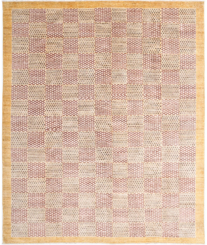 Afghan Modcar Rug 8' 1" x 9' 9" Hand-Knotted | No. AT64170