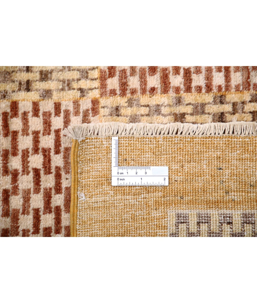 Afghan Modcar Rug 8' 1" x 9' 9" Hand-Knotted | No. AT64170