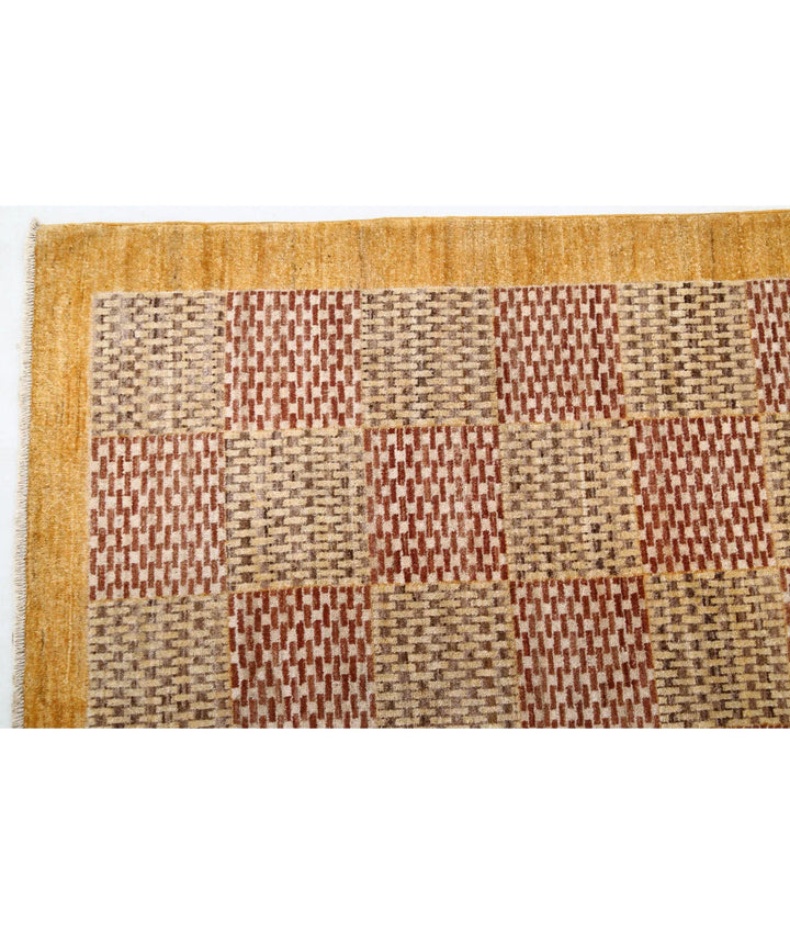 Afghan Modcar Rug 8' 1" x 9' 9" Hand-Knotted | No. AT64170