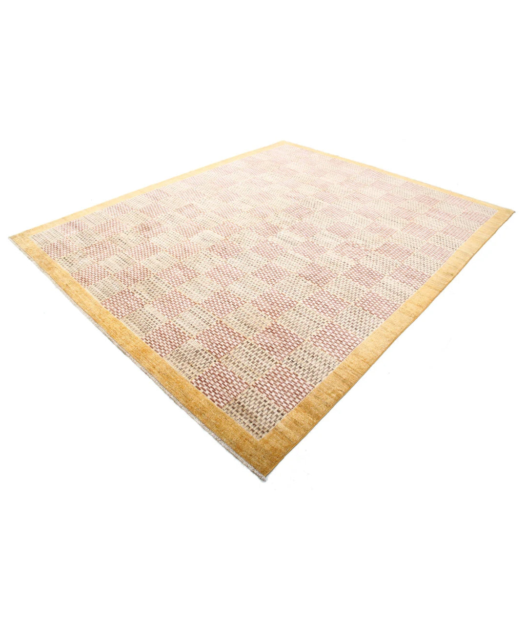 Afghan Modcar Rug 8' 1" x 9' 9" Hand-Knotted | No. AT64170