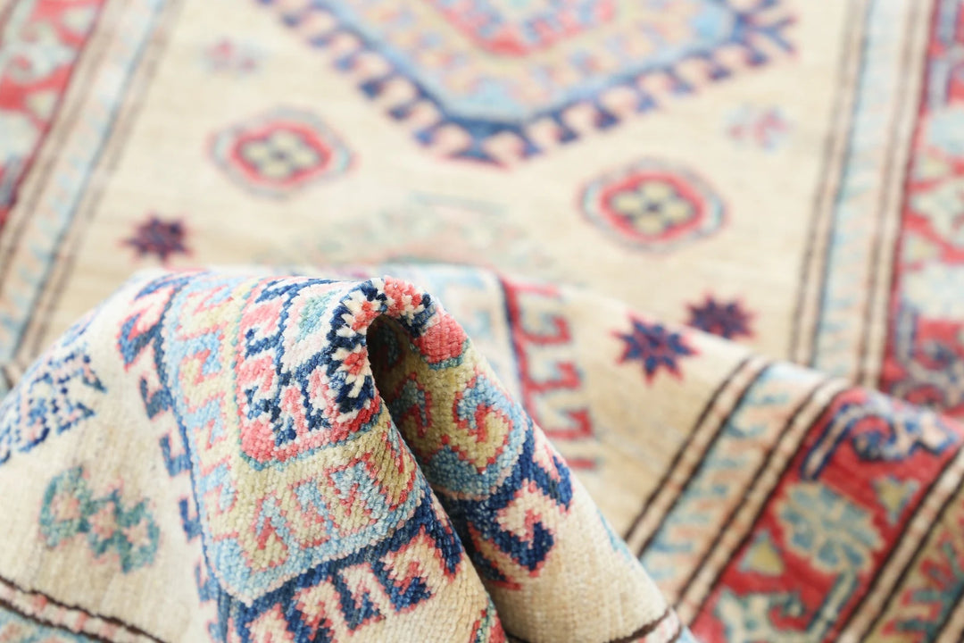 Afghan Royal Kazak Rug 2' 2" x 7' 10" Hand-Knotted | No. AT64201