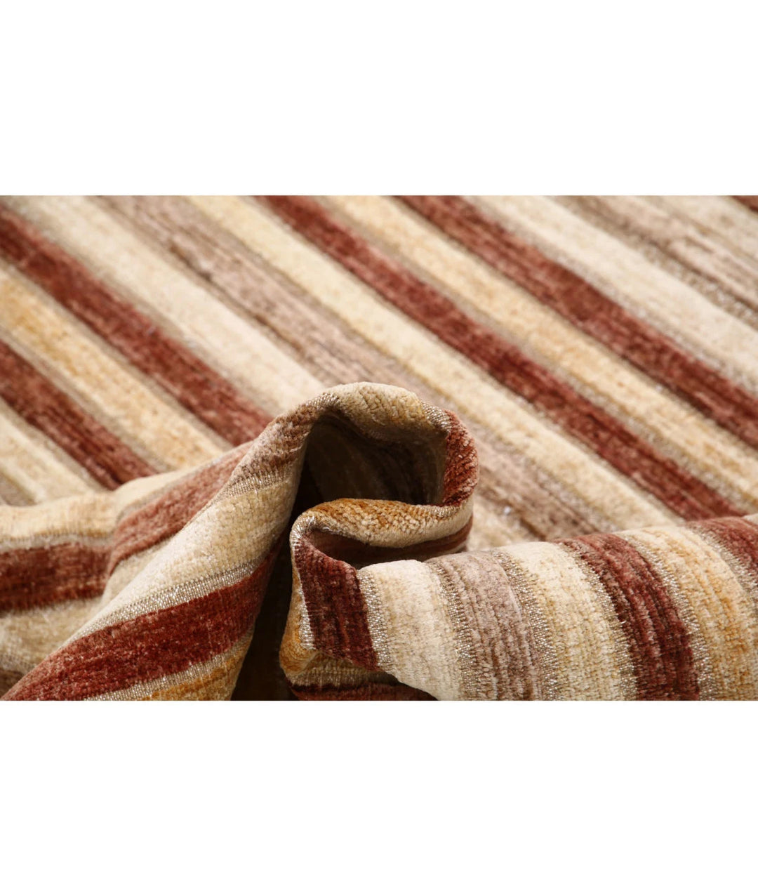 Afghan Modcar Rug 4' 11" x 6' 1" Hand-Knotted | No. AT64225