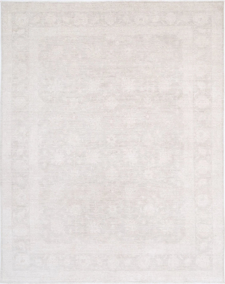 Afghan Tabriz Rug 8' 1" x 10' 4" Hand-Knotted | No. AT64314