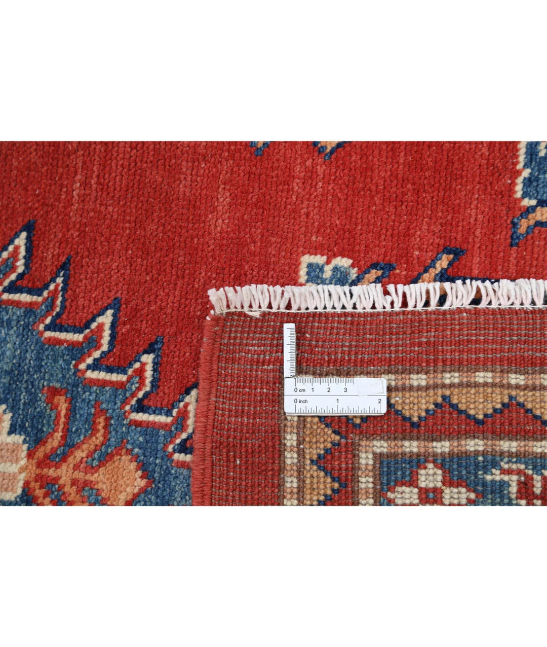Afghan Kazak Rug 9' 4" x 11' 10" Hand-Knotted | No. AT64438