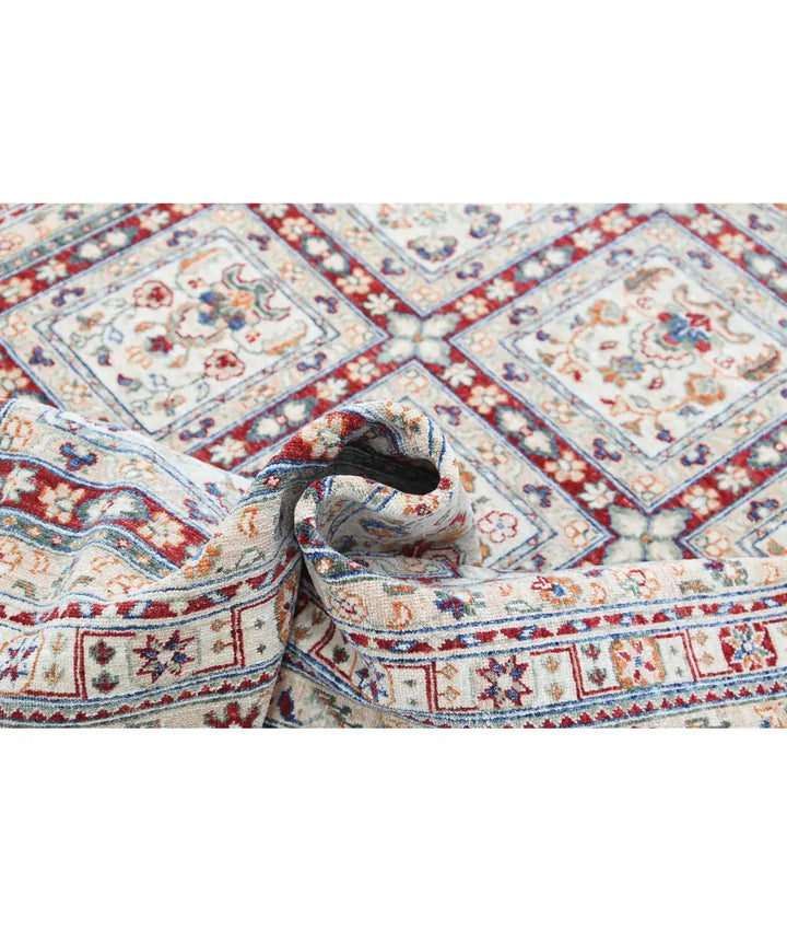Afghan Bakhtiari Rug 5' 5" x 8' 6" Hand-Knotted | No. AT64441