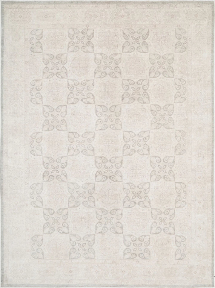 Afghan Serenity Rug 9' 10" x 13' 5" Hand-Knotted | No. AT64520