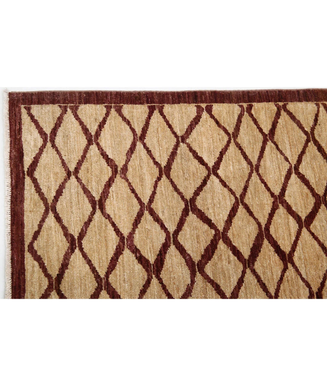 Afghan Oriental Rug 4' 9" x 6' 2" Hand-Knotted | No. AT64553