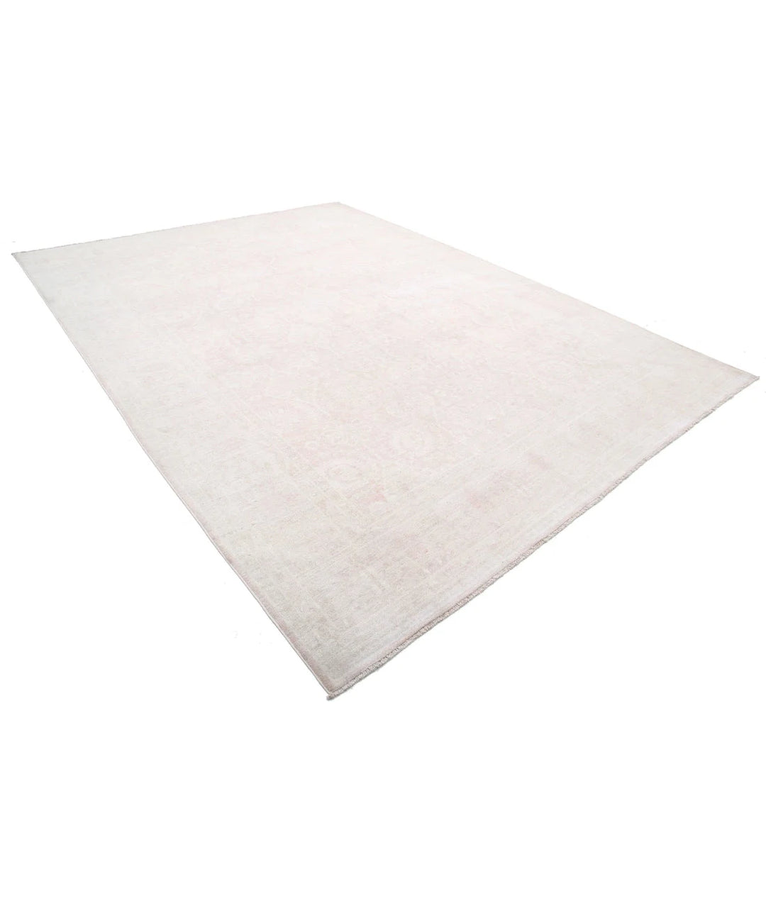 Ivory Afghan Serenity Rug 9' 1" x 12' 3" Hand-Knotted | No. AT64784