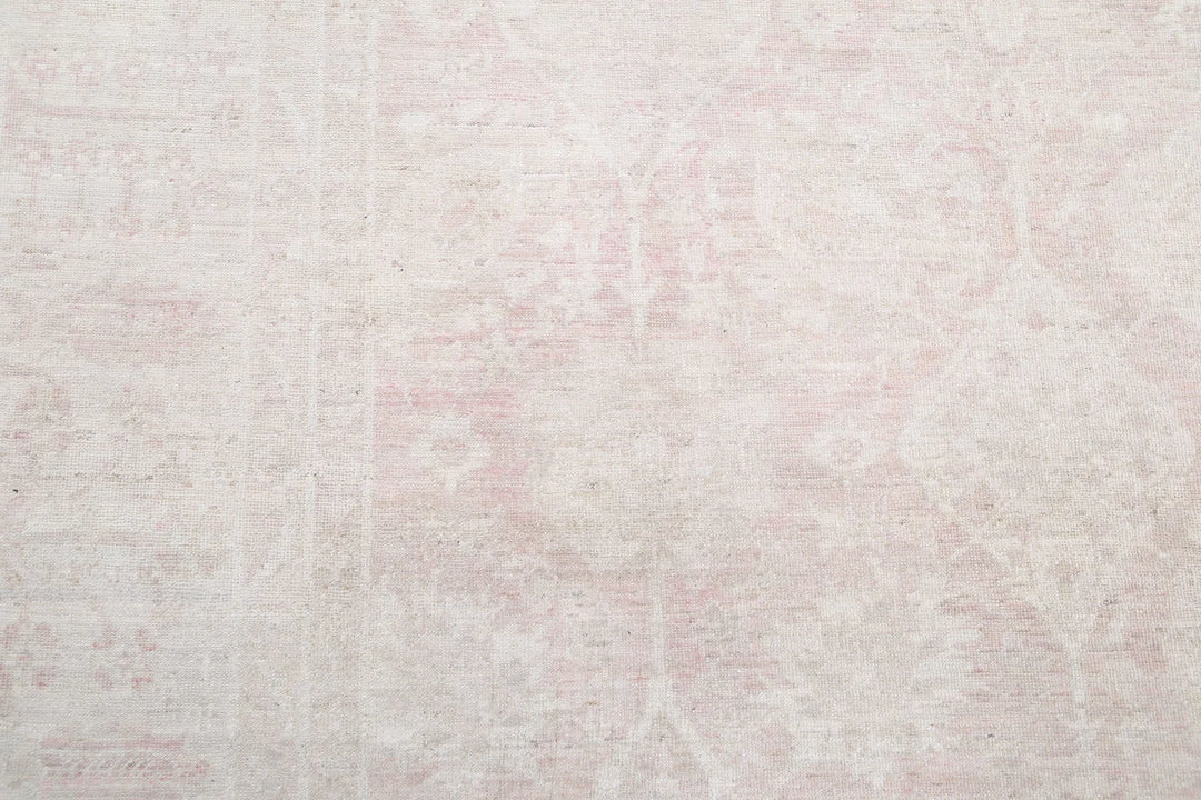 Ivory Afghan Serenity Rug 9' 1" x 12' 3" Hand-Knotted | No. AT64784
