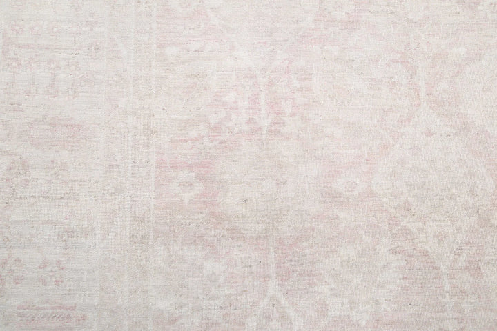 Ivory Afghan Serenity Rug 9' 1" x 12' 3" Hand-Knotted | No. AT64784