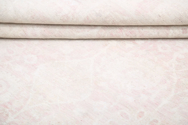 Ivory Afghan Serenity Rug 9' 1" x 12' 3" Hand-Knotted | No. AT64784