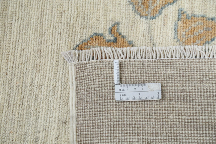 Brown Afghan Oushak Rug 9' 3" x 11' 9" Hand-Knotted | No. AT64830