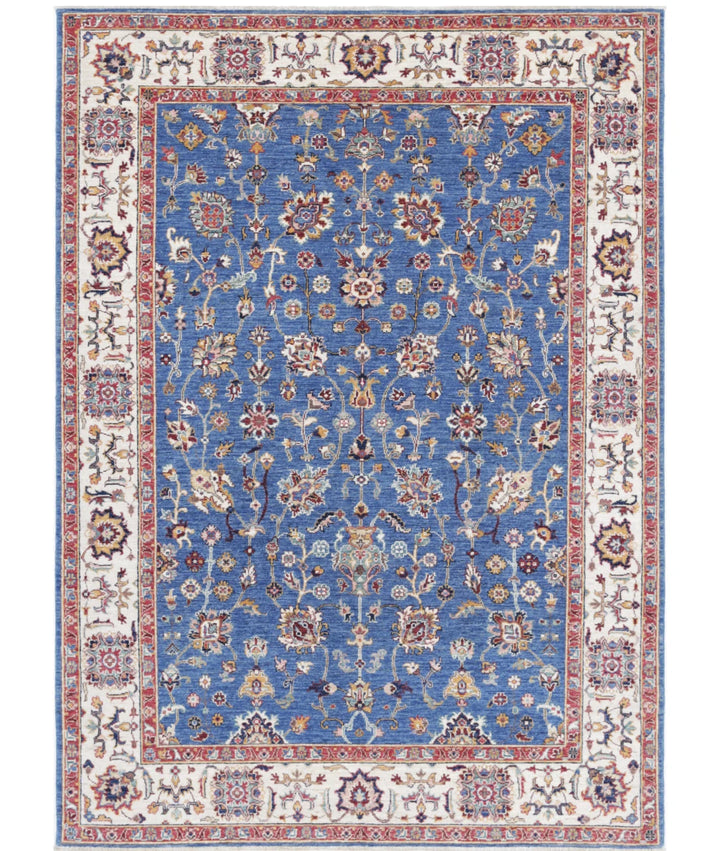 Afghan Ziegler Farhan Rug 5'6" x 7'9" Hand-Knotted | No. AT64853