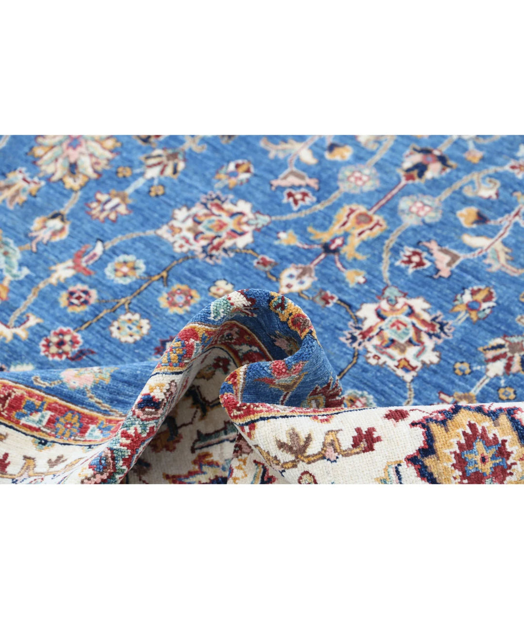Afghan Ziegler Farhan Rug 5'6" x 7'9" Hand-Knotted | No. AT64853