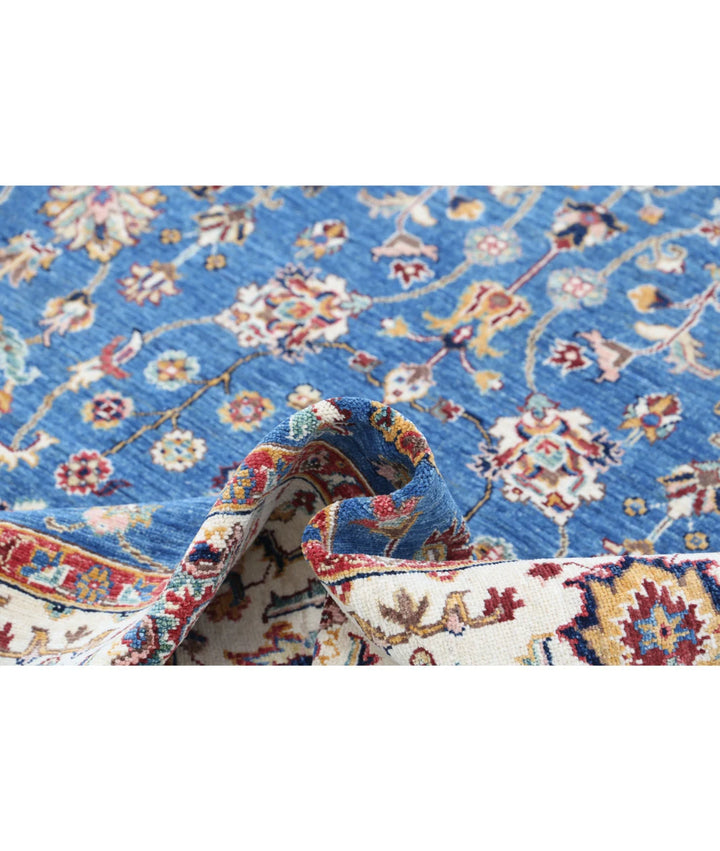 Afghan Ziegler Farhan Rug 5'6" x 7'9" Hand-Knotted | No. AT64853