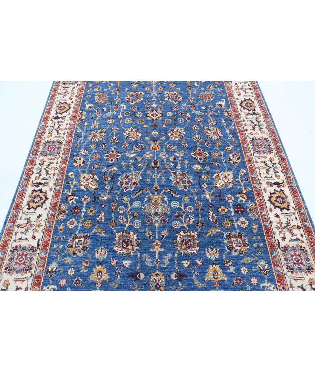 Afghan Ziegler Farhan Rug 5'6" x 7'9" Hand-Knotted | No. AT64853