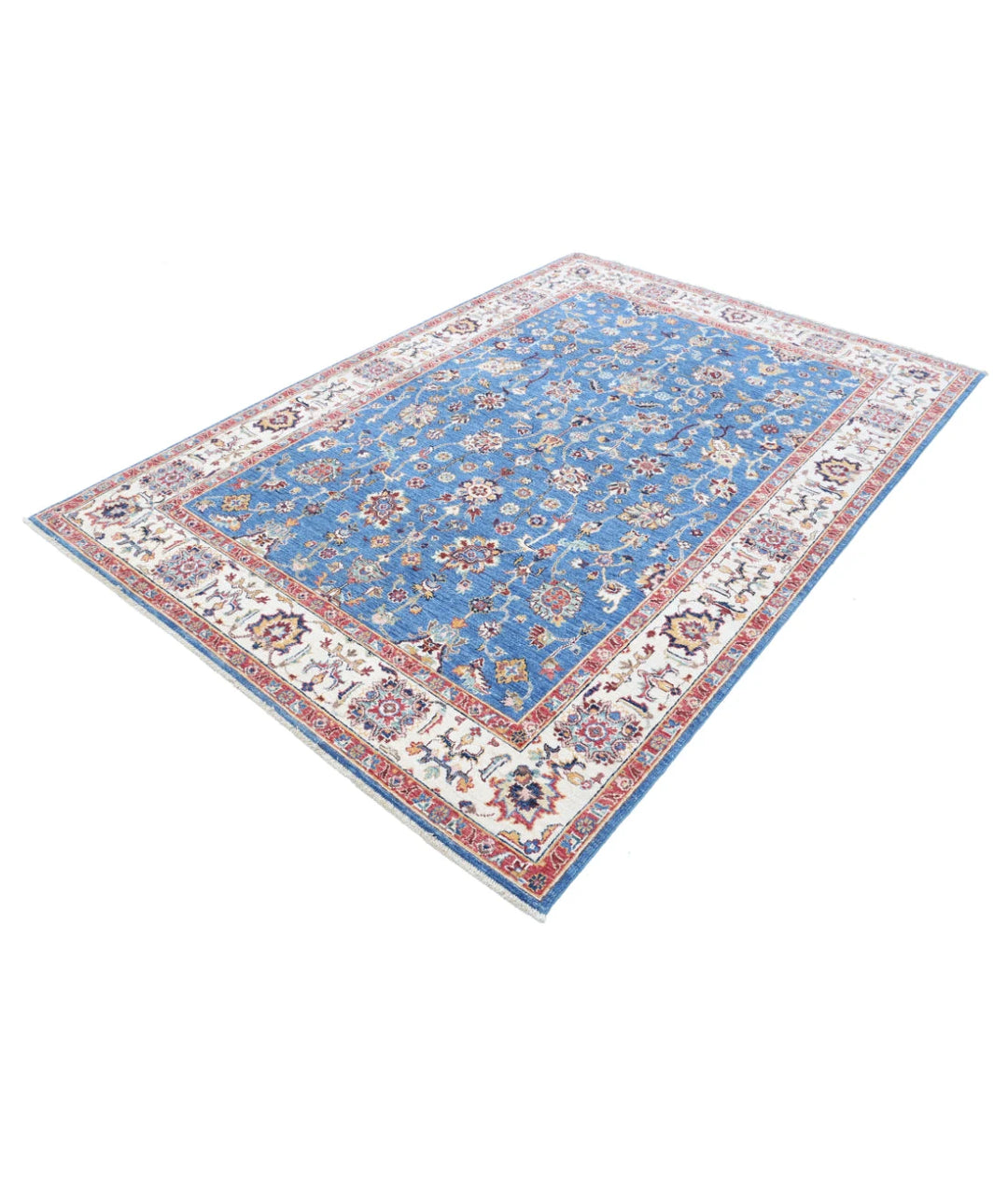 Afghan Ziegler Farhan Rug 5'6" x 7'9" Hand-Knotted | No. AT64853