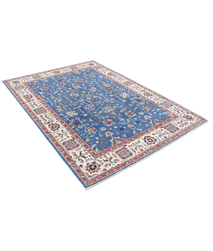 Afghan Ziegler Farhan Rug 5'6" x 7'9" Hand-Knotted | No. AT64853