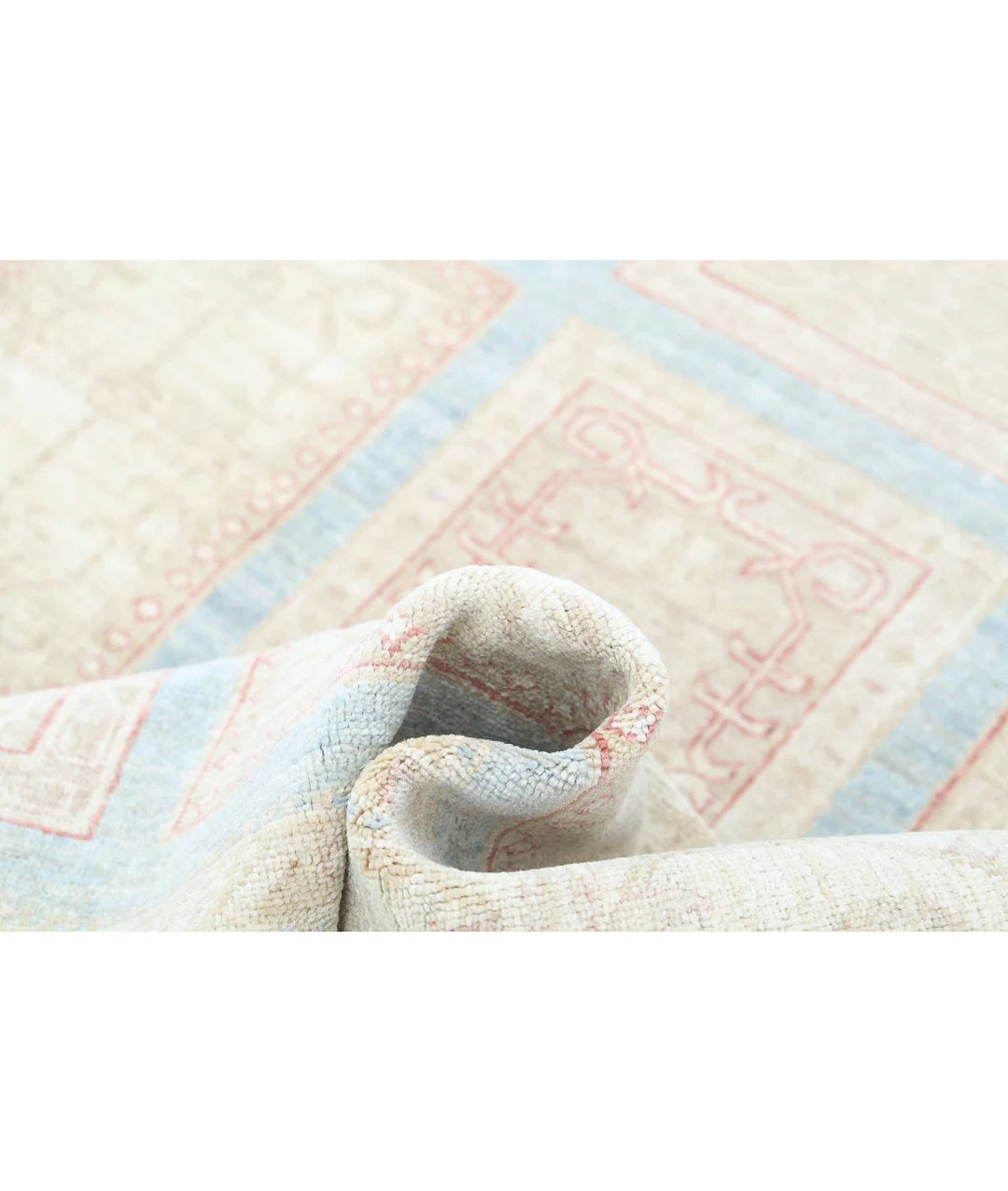 Afghan Bakhtiari Rug 6' 8" x 9' 10" Hand-Knotted | No. AT64863