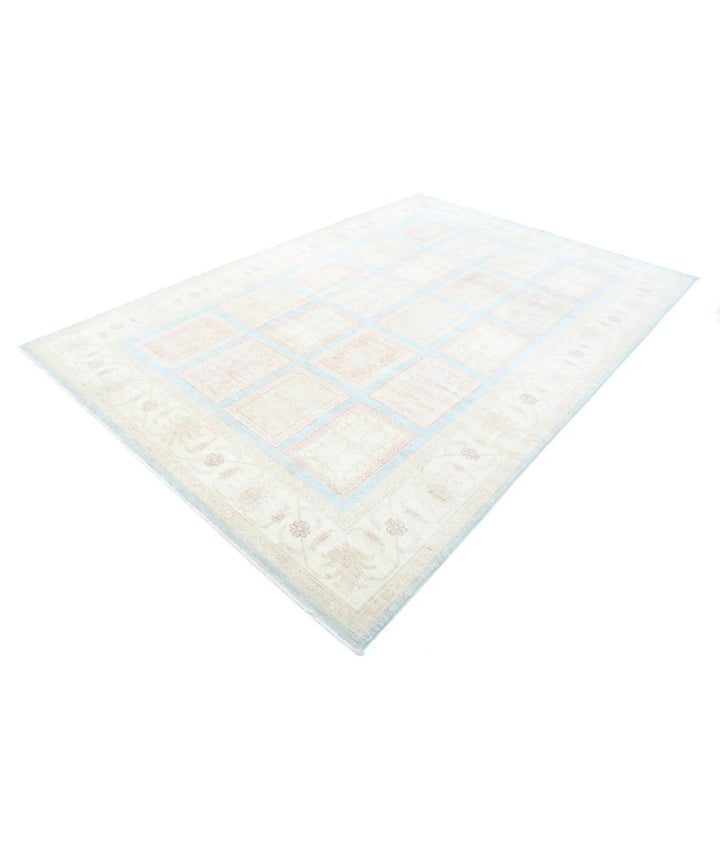 Afghan Bakhtiari Rug 6' 8" x 9' 10" Hand-Knotted | No. AT64863