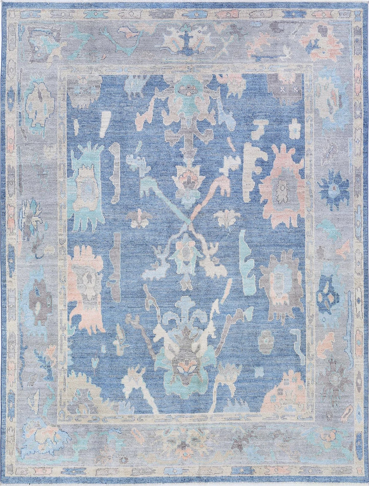 Afghan Oushak Rug 7' 11" x 10' 0" Hand-Knotted | No. AT64867