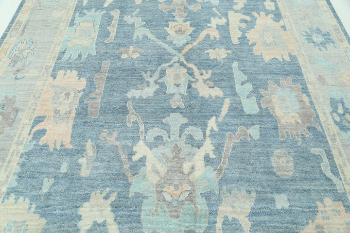 Afghan Oushak Rug 7' 11" x 10' 0" Hand-Knotted | No. AT64867