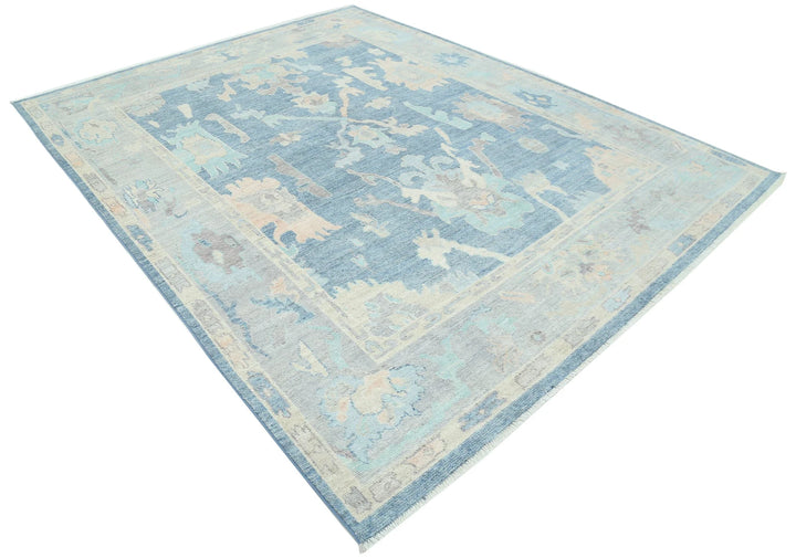 Afghan Oushak Rug 7' 11" x 10' 0" Hand-Knotted | No. AT64867
